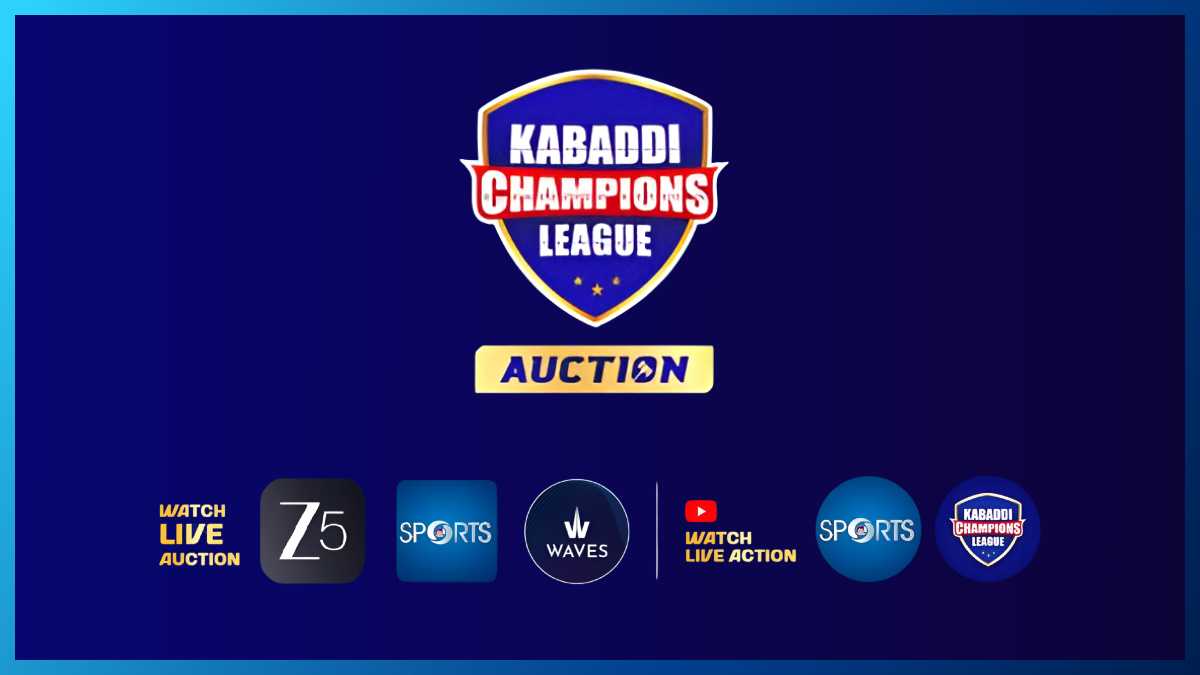 Kabaddi Champions League auction 28 December; broadcast on DD Sports, live stream on ZEE5, Waves and YouTube